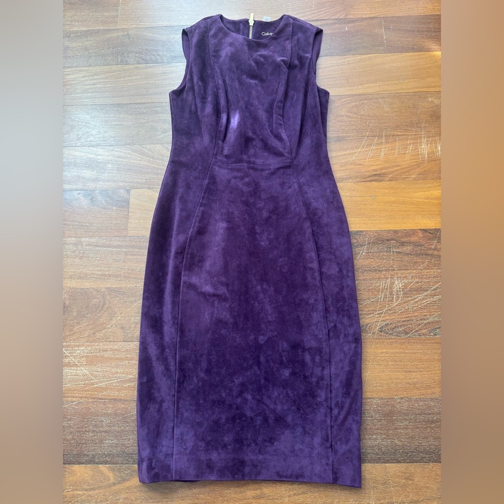 Calvin Klein Deep Purple Midi Dress